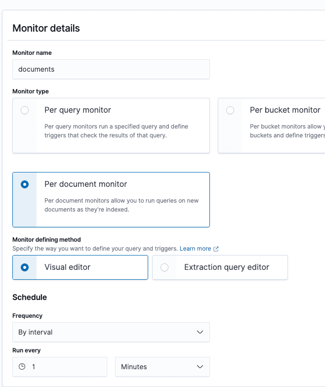 Step 3to use document-level alerting: Set the basic details